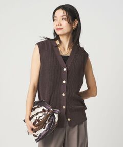 green label relaxing / グリーンレーベル リラクシング ベスト | ペーパー ニット ジレ ウォッシャブル