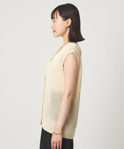 green label relaxing / グリーンレーベル リラクシング ベスト | ペーパー ニット ジレ ウォッシャブル | 詳細5
