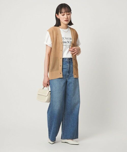 green label relaxing / グリーンレーベル リラクシング ベスト | ペーパー ニット ジレ ウォッシャブル | 詳細14