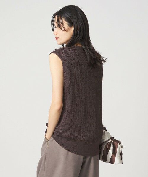 green label relaxing / グリーンレーベル リラクシング ベスト | ペーパー ニット ジレ ウォッシャブル | 詳細21