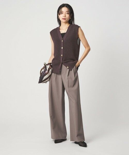 green label relaxing / グリーンレーベル リラクシング ベスト | ペーパー ニット ジレ ウォッシャブル | 詳細23