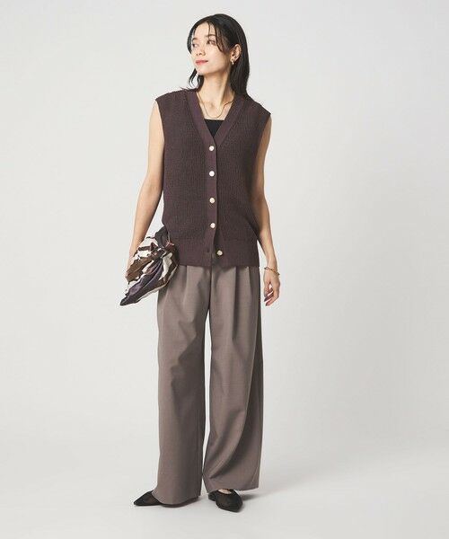 green label relaxing / グリーンレーベル リラクシング ベスト | ペーパー ニット ジレ ウォッシャブル | 詳細24