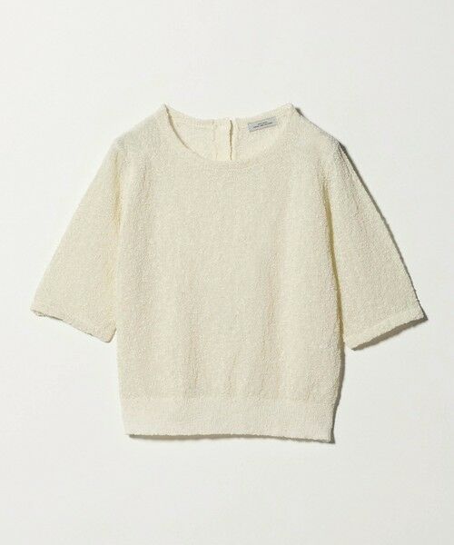 green label relaxing / グリーンレーベル リラクシング ニット・セーター | ノットヤーン ショートスリーブ プルオーバー ウォッシャブル | 詳細6