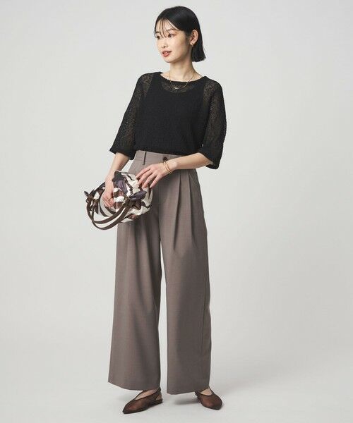 green label relaxing / グリーンレーベル リラクシング ニット・セーター | ノットヤーン ショートスリーブ プルオーバー ウォッシャブル | 詳細8