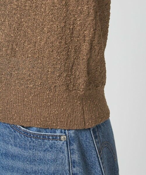 green label relaxing / グリーンレーベル リラクシング ニット・セーター | ノットヤーン ショートスリーブ プルオーバー ウォッシャブル | 詳細19