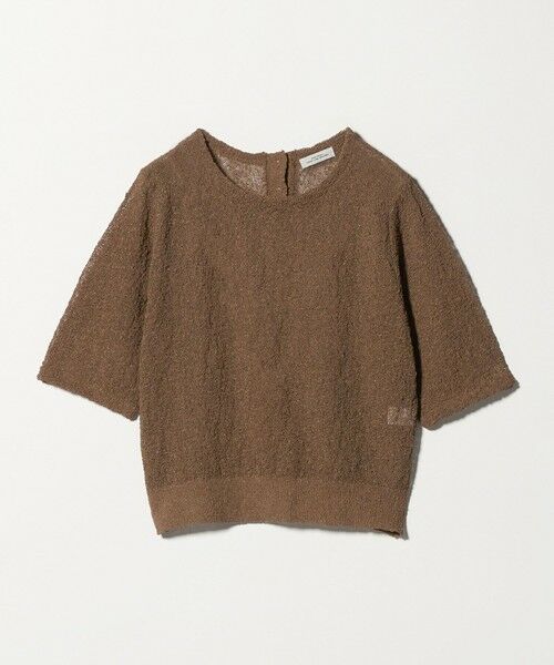 green label relaxing / グリーンレーベル リラクシング ニット・セーター | ノットヤーン ショートスリーブ プルオーバー ウォッシャブル | 詳細25