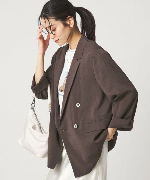 green label relaxing / グリーンレーベル リラクシング テーラードジャケット | 【結論シリーズ】シアーエアジャケット［size SHORTあり］（DK.BROWN）