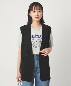 green label relaxing / グリーンレーベル リラクシング ベスト | ラスティック ツイル ジレ マシンウォッシャブル ストレッチ UVカット 吸水速乾