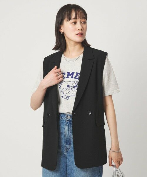 green label relaxing / グリーンレーベル リラクシング ベスト | ラスティック ツイル ジレ マシンウォッシャブル ストレッチ UVカット 吸水速乾 | 詳細1