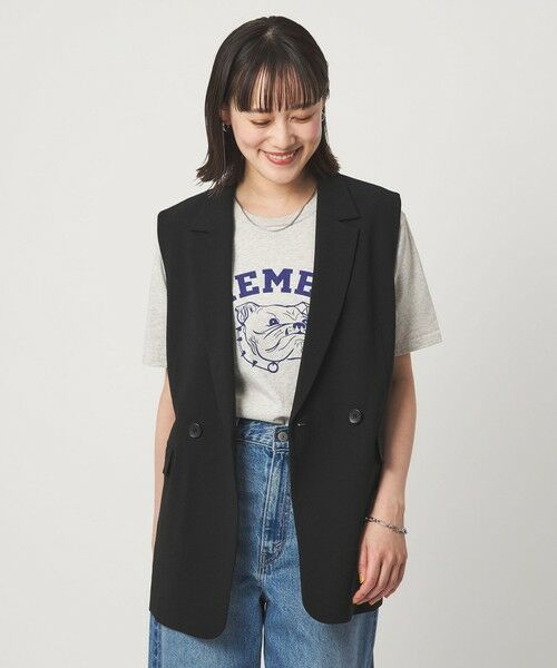 green label relaxing / グリーンレーベル リラクシング ベスト | ラスティック ツイル ジレ マシンウォッシャブル ストレッチ UVカット 吸水速乾 | 詳細3