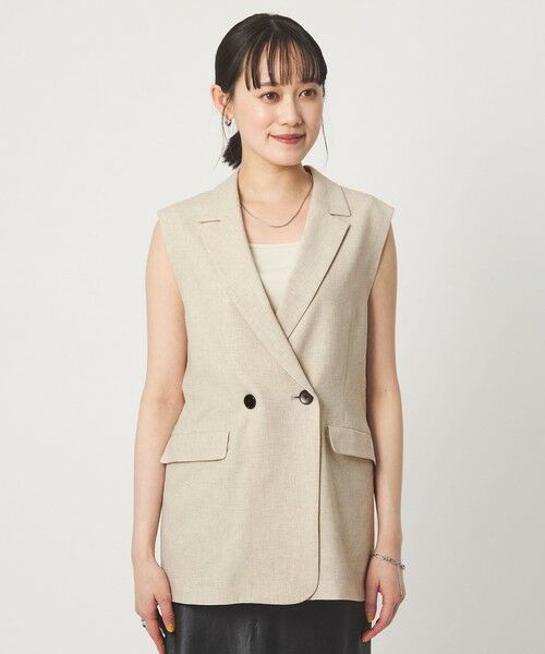 green label relaxing / グリーンレーベル リラクシング ベスト | ラスティック ツイル ジレ マシンウォッシャブル ストレッチ UVカット 吸水速乾 | 詳細12