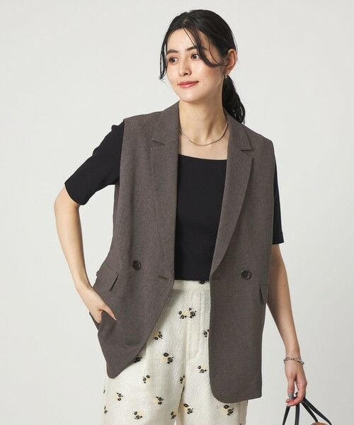 green label relaxing / グリーンレーベル リラクシング ベスト | ラスティック ツイル ジレ マシンウォッシャブル ストレッチ UVカット 吸水速乾 | 詳細25