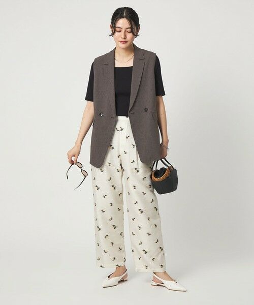 green label relaxing / グリーンレーベル リラクシング ベスト | ラスティック ツイル ジレ マシンウォッシャブル ストレッチ UVカット 吸水速乾 | 詳細25