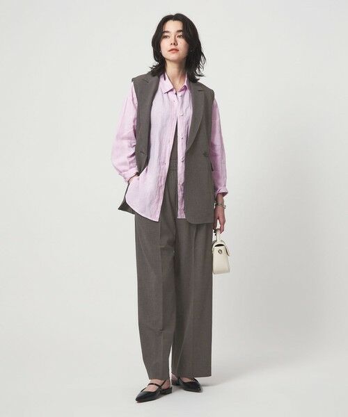 green label relaxing / グリーンレーベル リラクシング ベスト | ラスティック ツイル ジレ マシンウォッシャブル ストレッチ UVカット 吸水速乾 | 詳細28