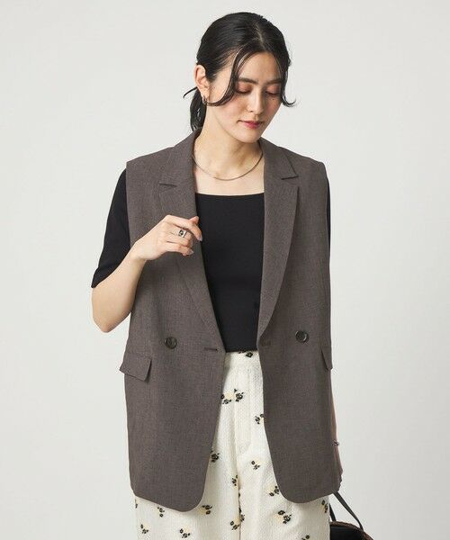 green label relaxing / グリーンレーベル リラクシング ベスト | ラスティック ツイル ジレ マシンウォッシャブル ストレッチ UVカット 吸水速乾 | 詳細22