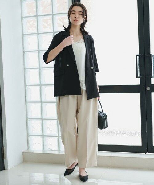 green label relaxing / グリーンレーベル リラクシング テーラードジャケット | 【結論シリーズ】シアーエアミドルスリーブジャケット［size SHORTあり］ | 詳細4