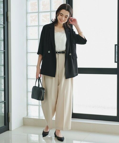 green label relaxing / グリーンレーベル リラクシング テーラードジャケット | 【結論シリーズ】シアーエアミドルスリーブジャケット［size SHORTあり］ | 詳細5