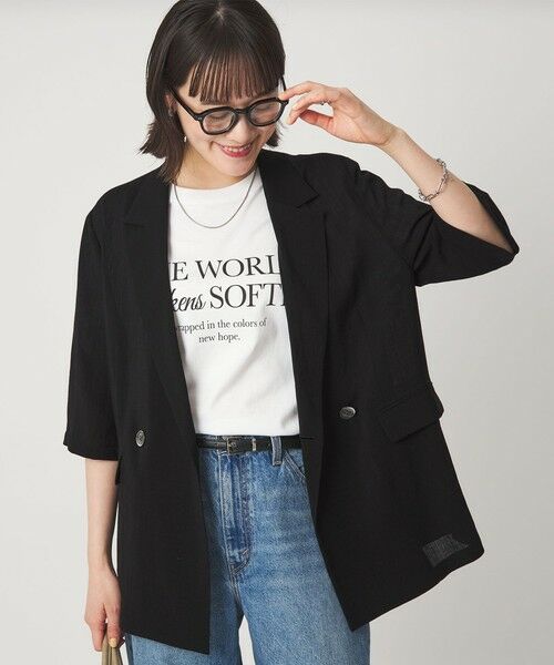 green label relaxing / グリーンレーベル リラクシング テーラードジャケット | 【結論シリーズ】シアーエアミドルスリーブジャケット［size SHORTあり］ | 詳細6