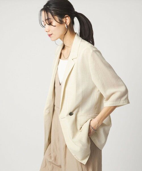 green label relaxing / グリーンレーベル リラクシング テーラードジャケット | 【結論シリーズ】シアーエアミドルスリーブジャケット［size SHORTあり］ | 詳細18
