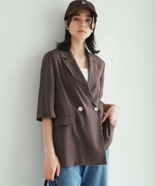 green label relaxing / グリーンレーベル リラクシング テーラードジャケット | 【結論シリーズ】シアーエアミドルスリーブジャケット［size SHORTあり］ | 詳細22