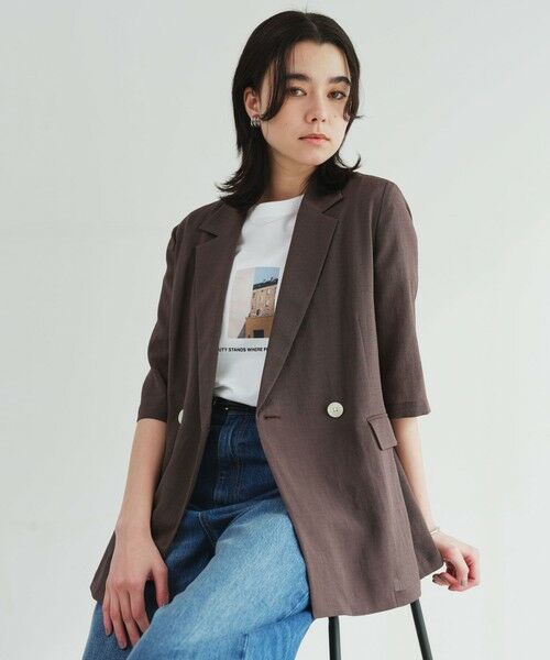 green label relaxing / グリーンレーベル リラクシング テーラードジャケット | 【結論シリーズ】シアーエアミドルスリーブジャケット［size SHORTあり］ | 詳細25