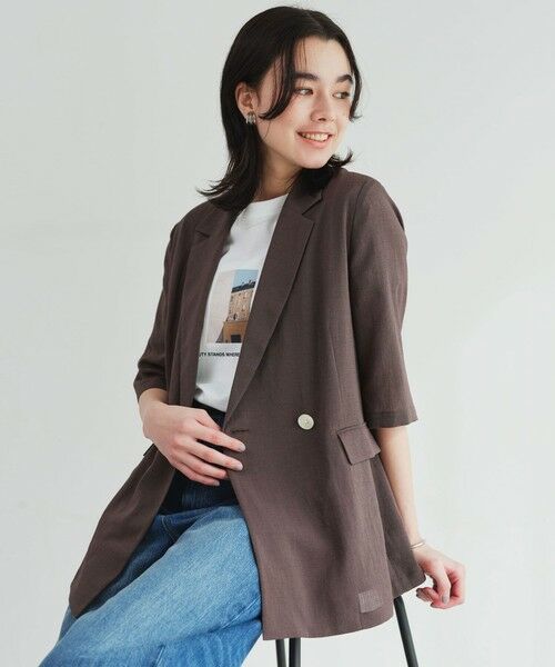 green label relaxing / グリーンレーベル リラクシング テーラードジャケット | 【結論シリーズ】シアーエアミドルスリーブジャケット［size SHORTあり］ | 詳細26