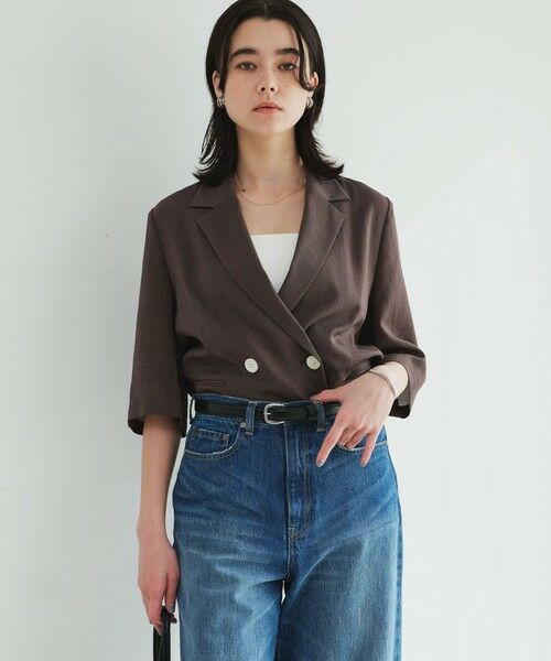 green label relaxing / グリーンレーベル リラクシング テーラードジャケット | 【結論シリーズ】シアーエアミドルスリーブジャケット［size SHORTあり］ | 詳細28