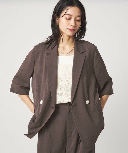 green label relaxing / グリーンレーベル リラクシング テーラードジャケット | 【結論シリーズ】シアーエアミドルスリーブジャケット［size SHORTあり］ | 詳細25