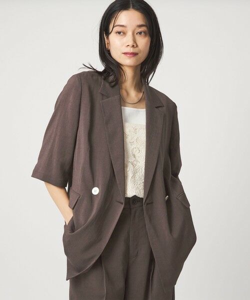 green label relaxing / グリーンレーベル リラクシング テーラードジャケット | 【結論シリーズ】シアーエアミドルスリーブジャケット［size SHORTあり］ | 詳細26