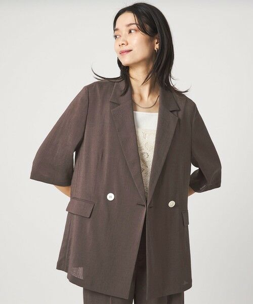 green label relaxing / グリーンレーベル リラクシング テーラードジャケット | 【結論シリーズ】シアーエアミドルスリーブジャケット［size SHORTあり］ | 詳細27