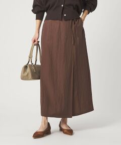 green label relaxing / グリーンレーベル リラクシング ロング・マキシ丈スカート | ［size SHORTあり］フィブリル ナロー スカート