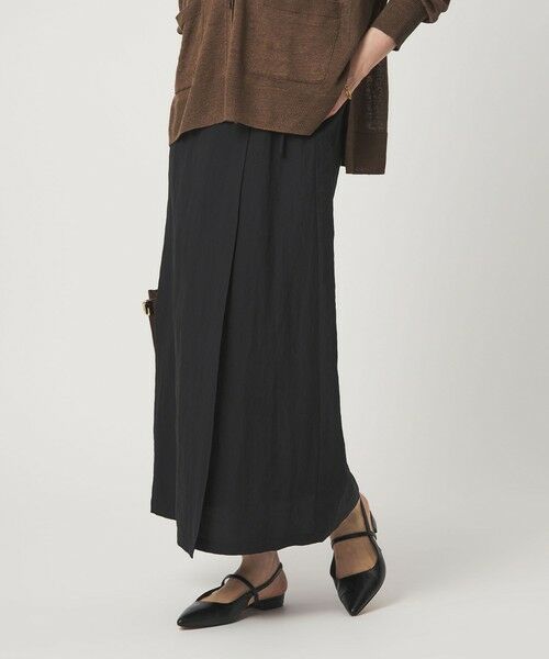 green label relaxing / グリーンレーベル リラクシング ロング・マキシ丈スカート | ［size SHORTあり］フィブリル ナロー スカート | 詳細1
