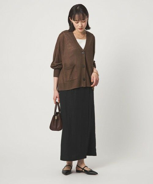 green label relaxing / グリーンレーベル リラクシング ロング・マキシ丈スカート | ［size SHORTあり］フィブリル ナロー スカート | 詳細2