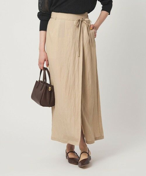 green label relaxing / グリーンレーベル リラクシング ロング・マキシ丈スカート | ［size SHORTあり］フィブリル ナロー スカート | 詳細7