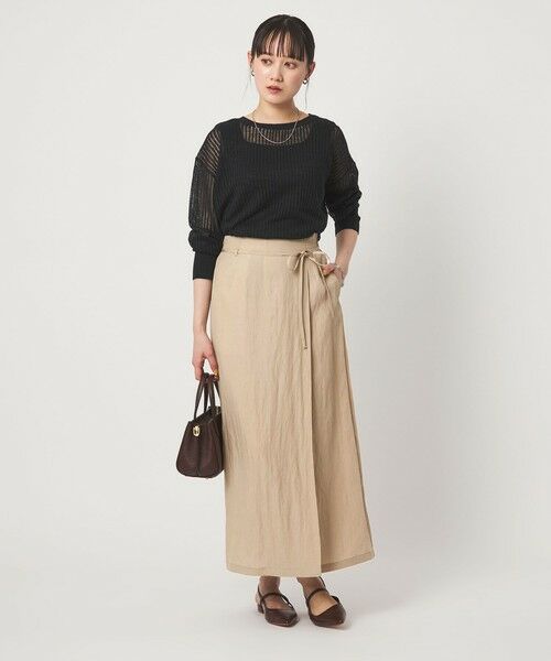 green label relaxing / グリーンレーベル リラクシング ロング・マキシ丈スカート | ［size SHORTあり］フィブリル ナロー スカート | 詳細9