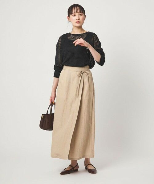 green label relaxing / グリーンレーベル リラクシング ロング・マキシ丈スカート | ［size SHORTあり］フィブリル ナロー スカート | 詳細10