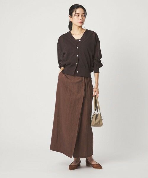 green label relaxing / グリーンレーベル リラクシング ロング・マキシ丈スカート | ［size SHORTあり］フィブリル ナロー スカート | 詳細21