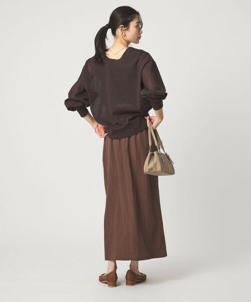 green label relaxing / グリーンレーベル リラクシング ロング・マキシ丈スカート | ［size SHORTあり］フィブリル ナロー スカート | 詳細23