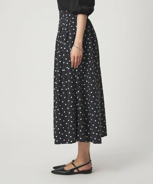 green label relaxing / グリーンレーベル リラクシング ロング・マキシ丈スカート | タック フレア スカート 2 ドット | 詳細5