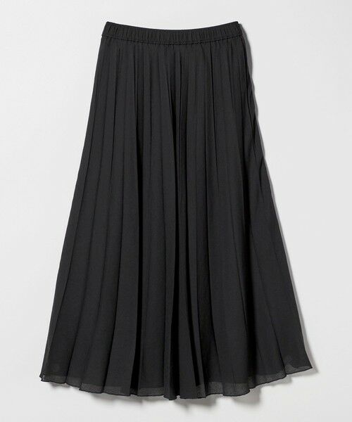 green label relaxing / グリーンレーベル リラクシング ロング・マキシ丈スカート | シアー ガーゼ プリーツスカート | 詳細3