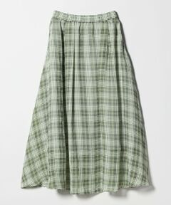 green label relaxing / グリーンレーベル リラクシング ロング・マキシ丈スカート | シアー チェック ロング スカート