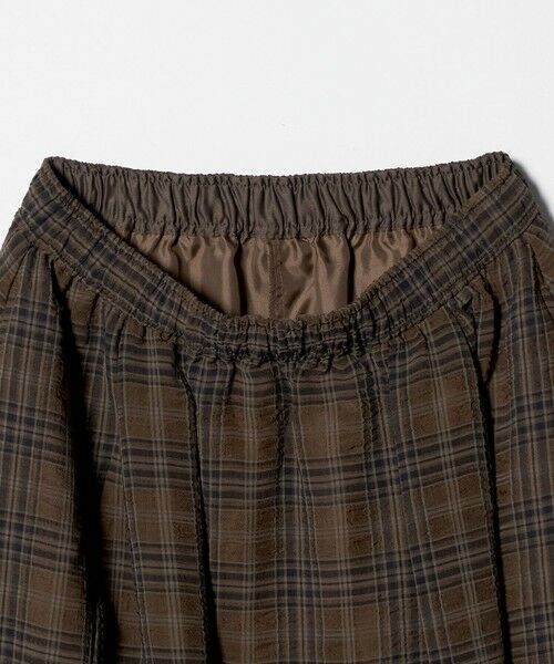 green label relaxing / グリーンレーベル リラクシング ロング・マキシ丈スカート | シアー チェック ロング スカート | 詳細4