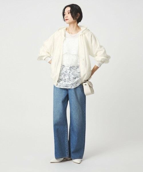 green label relaxing / グリーンレーベル リラクシング ブルゾン | シアー ギャザー フード ブルゾン | 詳細5