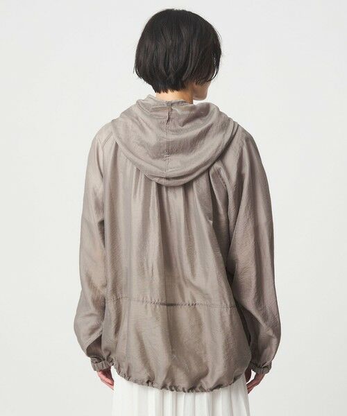 green label relaxing / グリーンレーベル リラクシング ブルゾン | シアー ギャザー フード ブルゾン | 詳細22
