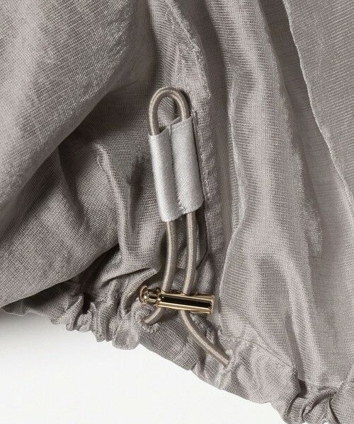 green label relaxing / グリーンレーベル リラクシング ブルゾン | シアー ギャザー フード ブルゾン | 詳細11