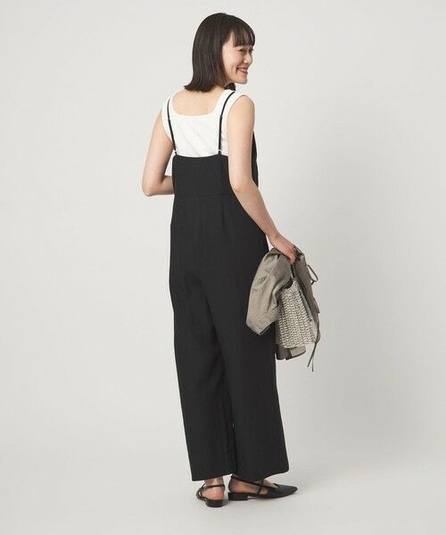 green label relaxing / グリーンレーベル リラクシング サロペット・オールインワン | ［size SHORT/TALLあり］フィブリル Vネック オールインワン | 詳細3