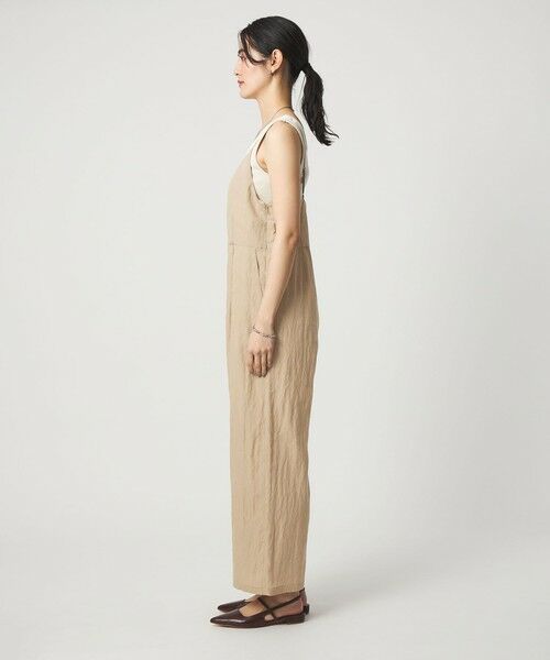 green label relaxing / グリーンレーベル リラクシング サロペット・オールインワン | ［size SHORT/TALLあり］フィブリル Vネック オールインワン | 詳細15