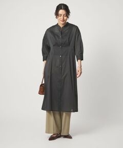 green label relaxing / グリーンレーベル リラクシング ロング・マキシ丈ワンピース | シアー ストライプ シャツワンピース