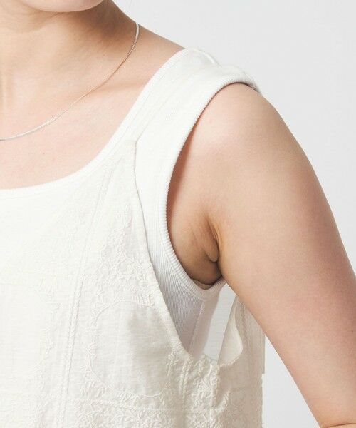 green label relaxing / グリーンレーベル リラクシング ロング・マキシ丈ワンピース | シアー クロス ステッチ ワンピース | 詳細10