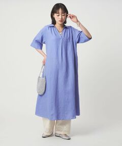 green label relaxing / グリーンレーベル リラクシング ロング・マキシ丈ワンピース | ［size SHORTあり］リネン シャツ ワンピース